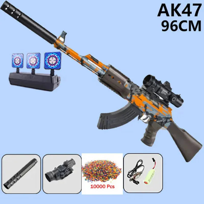 Ak47 ARMA BOLAS DE GEL AUTÓMATICA.