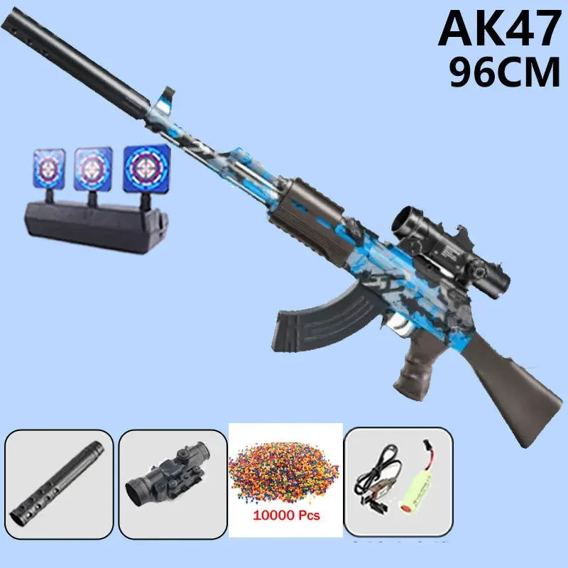 Ak47 ARMA BOLAS DE GEL AUTÓMATICA.