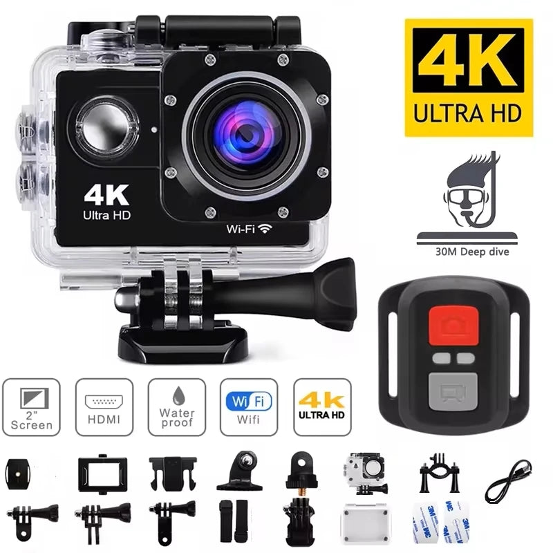 4K Action Camera 1080P/30FPS WiFi 2.0