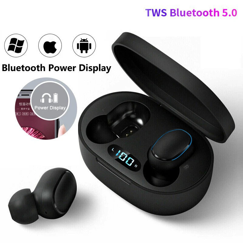 E7S TWS Wireless fones de ouvidos bluetooth.