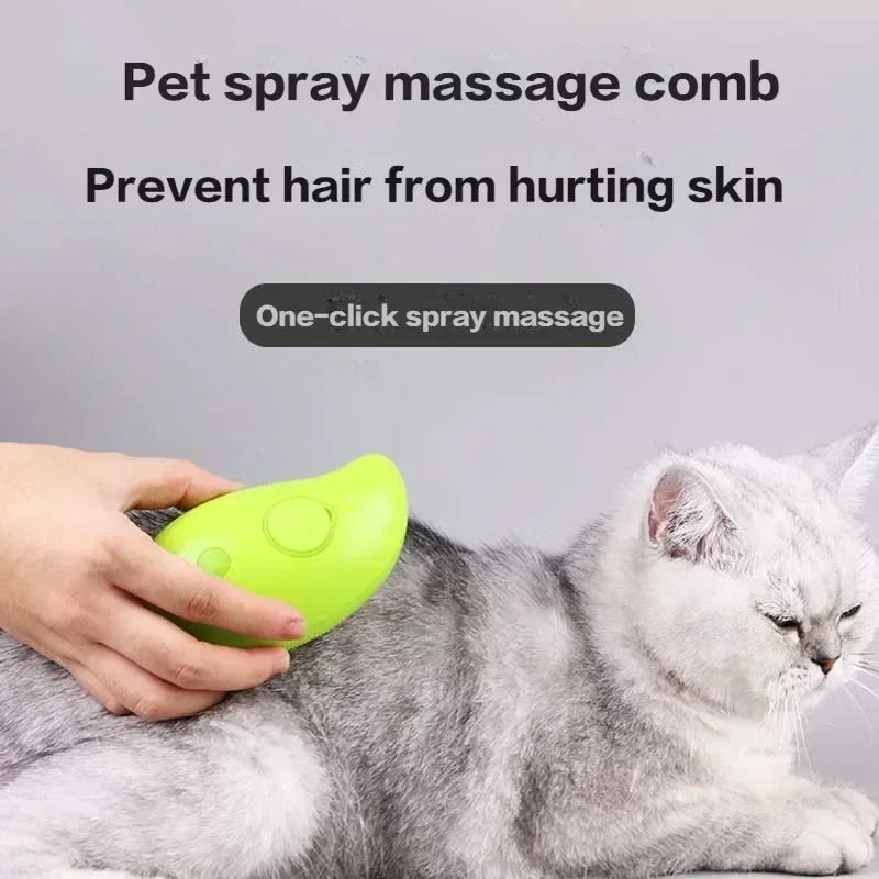 escova de pelo de vapor para cães e gatos