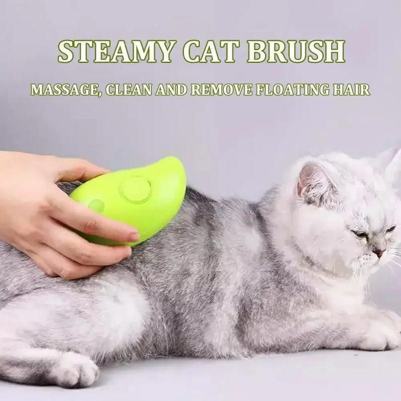 escova de pelo de vapor para cães e gatos