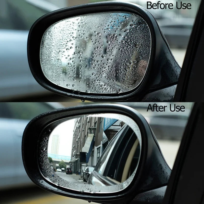 adesivo retrovisor prova de chuva.