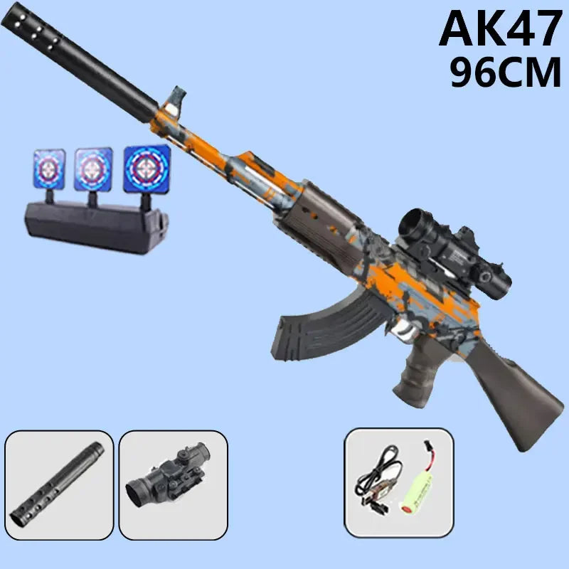 Ak47 ARMA BOLAS DE GEL AUTÓMATICA.