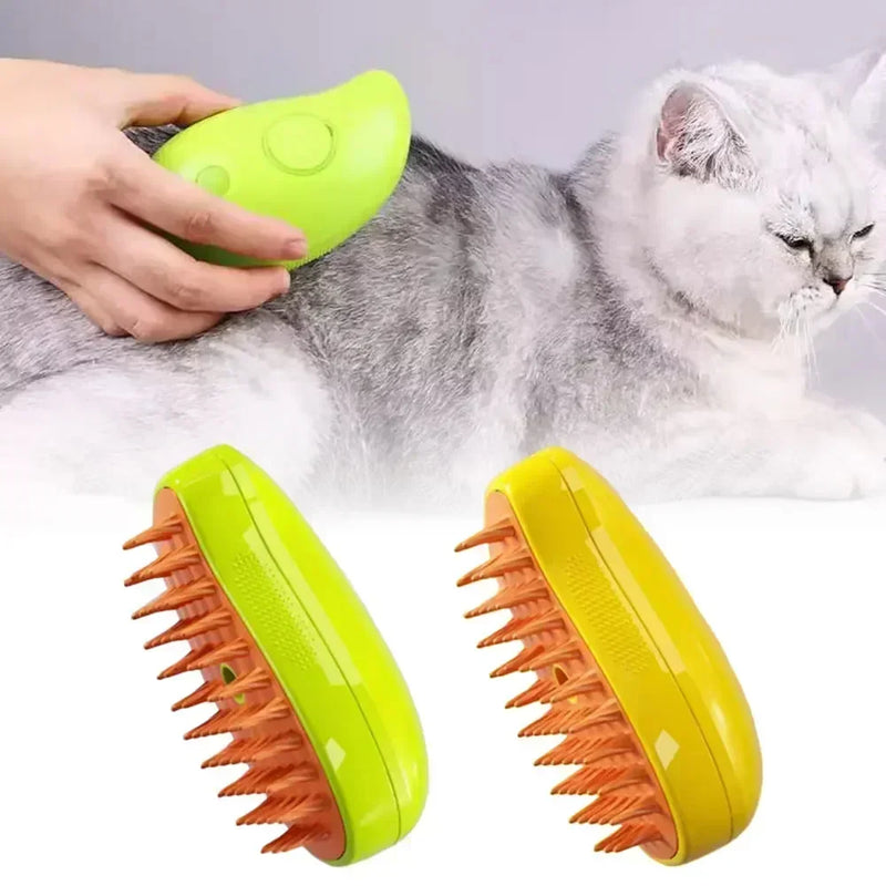 escova de pelo de vapor para cães e gatos