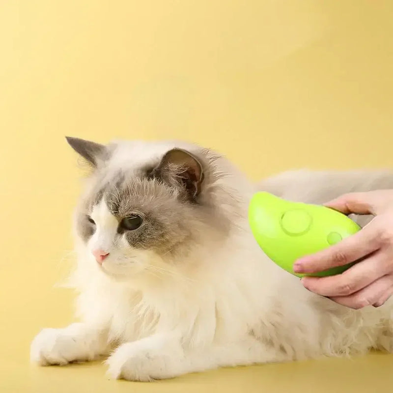 escova de pelo de vapor para cães e gatos